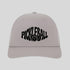 Gray cap with 'Pickleball' text and pickleball ball graphic on a light gray background